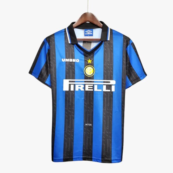 Camiseta Retro Vintage del Inter de Milán 1997 - 1998 con nombre de Ronaldo Nazario - Image 2